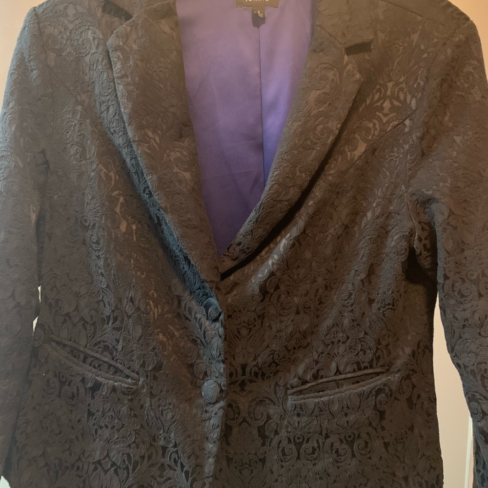 Black Two Button Blazer - image 2